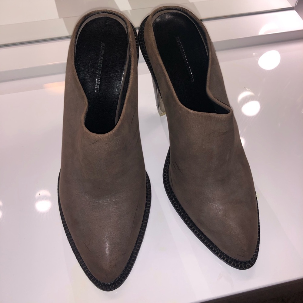 Alexander Wang Toni Suede Mules/Slides